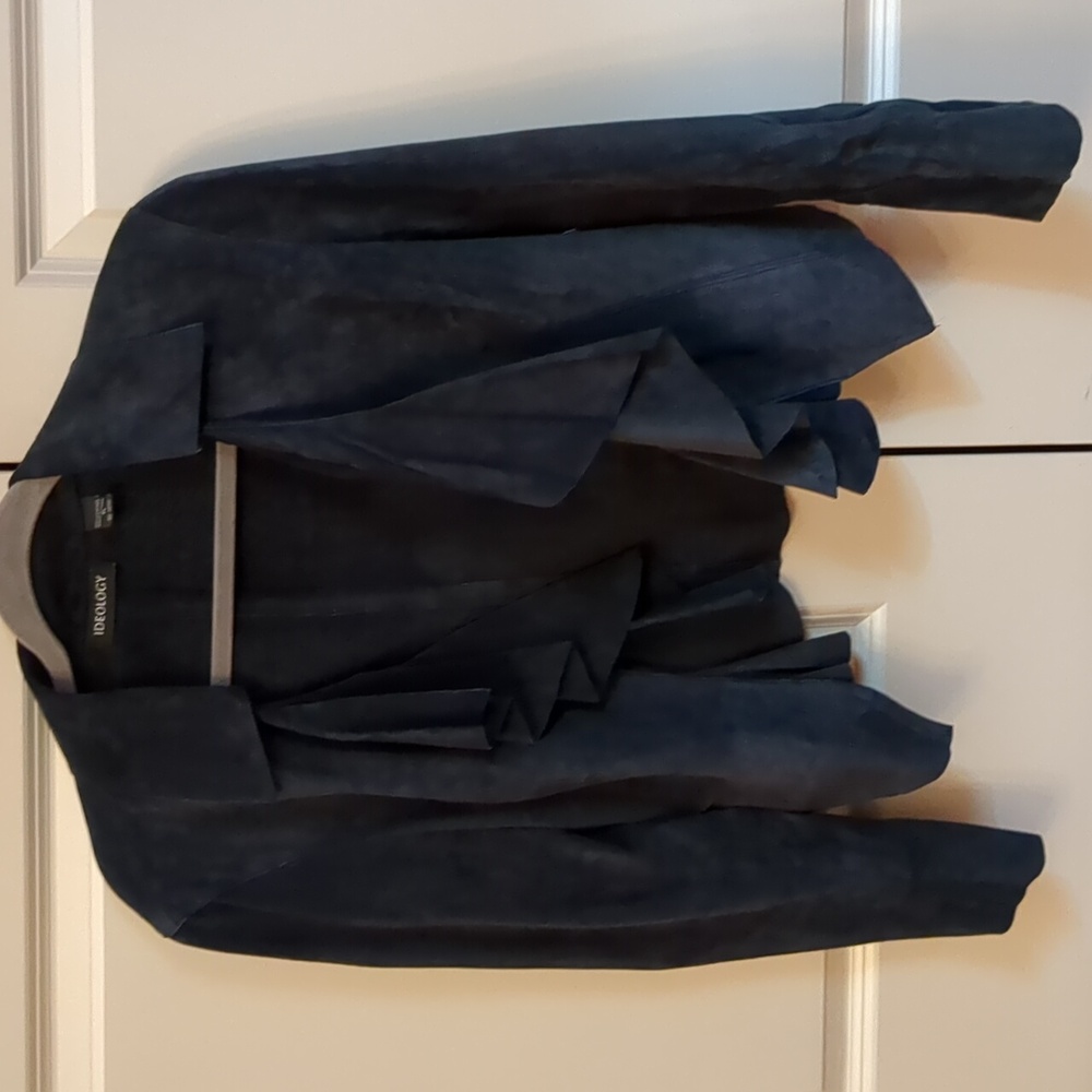 Ideology suede ruffle jacket